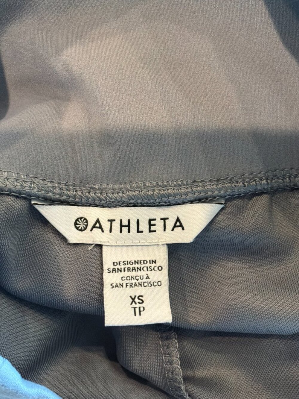 athleta women's wide waistband pockets super soft athleisure pants gray size XS - Picture 7 of 9